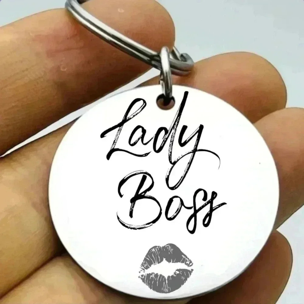 Lady boss lip hot Keychain